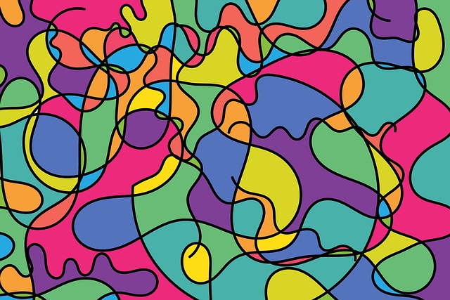 Free waves particles atom illustration