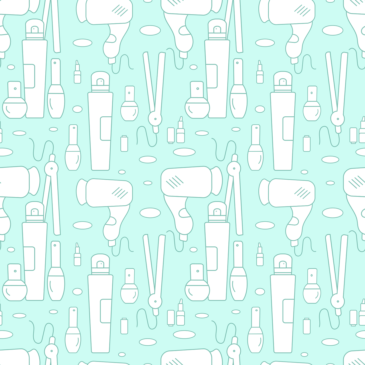 Free hair dryer salon varnish illustration