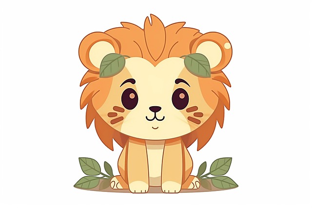 Free lion feline nature illustration