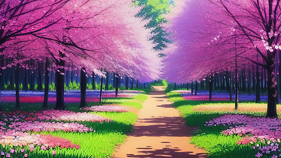 Ai产生的 树木 花朵 - Pixabay上的免费图片