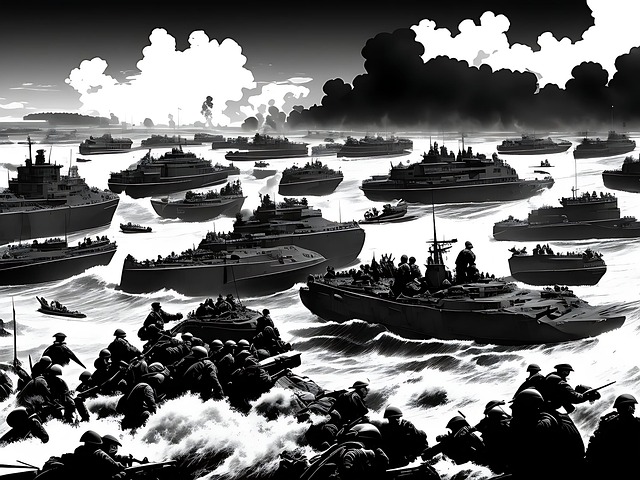 Free military army normandy illustration
