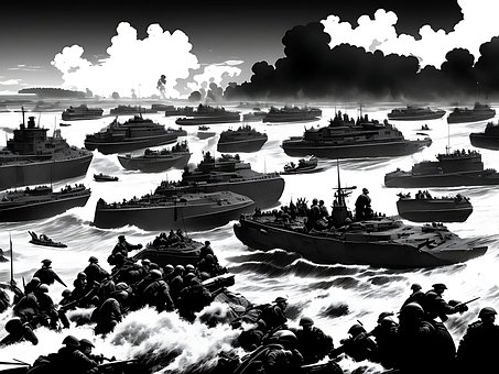 Militär, Heer, Normandie, Krieg