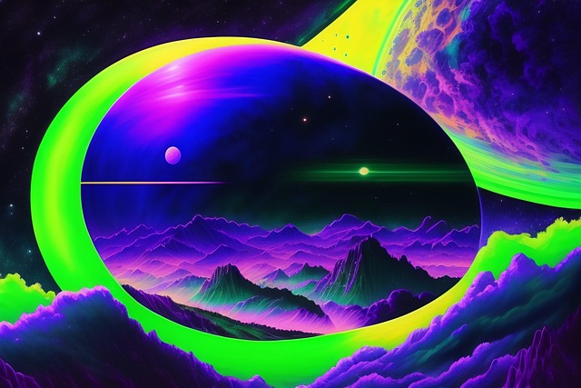 Free space galaxy nature illustration