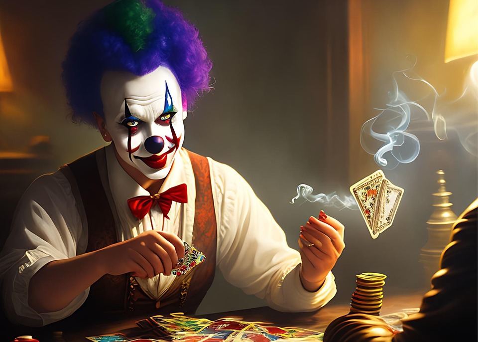 Creepy Clown Cards Smoke - Free image on Pixabay