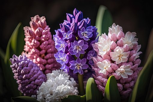 Ai Generado, Flores, Jacintos, Bloom