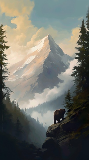 Free Ai Generated Mountains illustration and picture