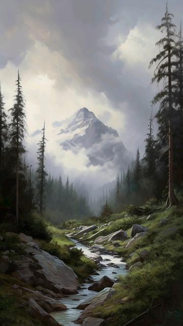 Free Ai Generated River illustration and picture