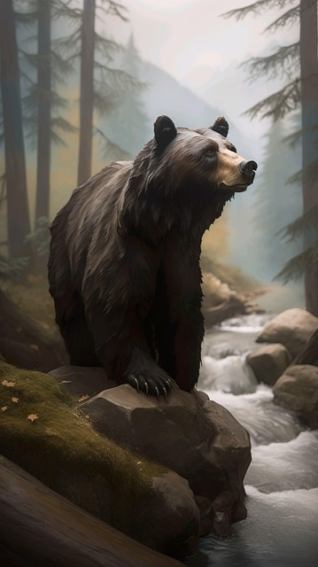 Free Ai Generated Bear illustration and picture