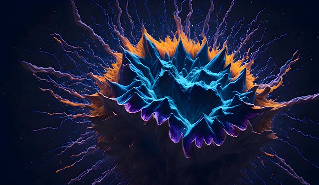 Free explosion colorful color illustration