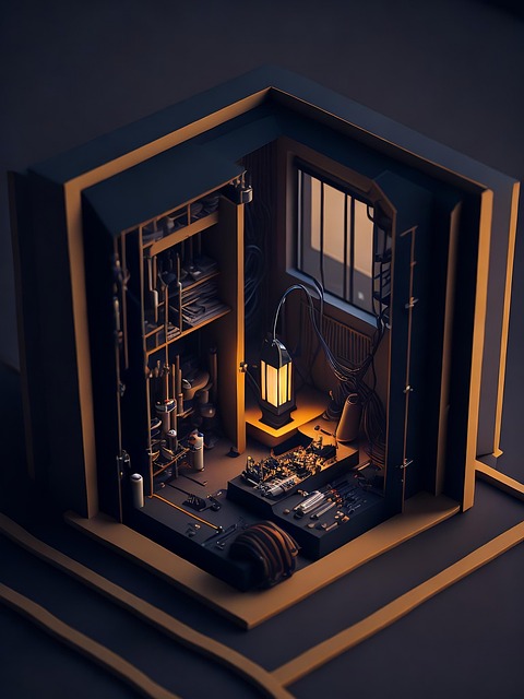 Download free HD stock image of Ai Generated Room Free ai generated room polygon illustration