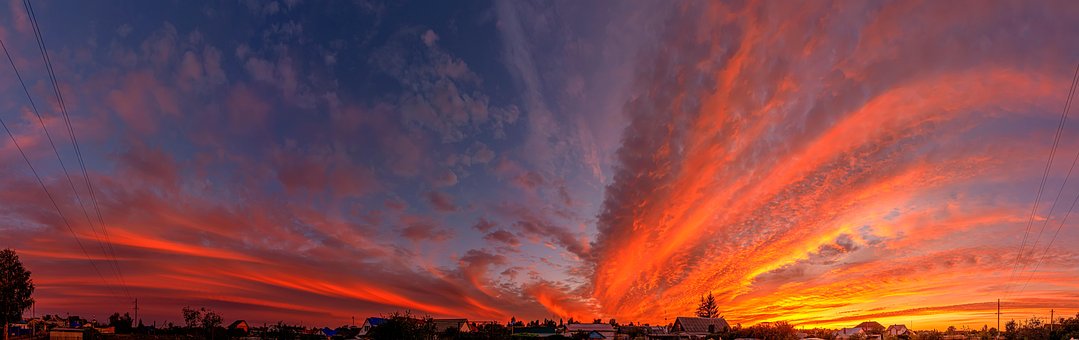 Free Sunset Panorama photo and picture