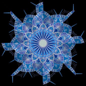 Mandala, Floral, Decorativo, Ornamental