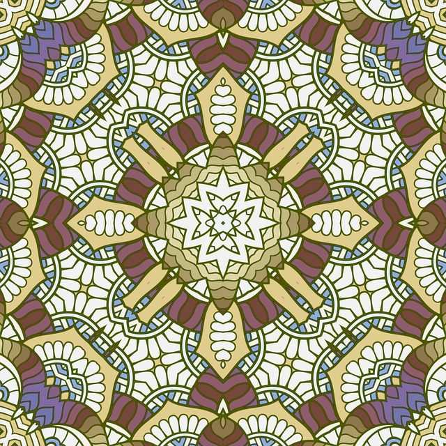 Download free HD stock image of Stained Glass Mandala Free stained glass mandala cross illustration
