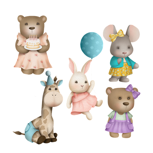 Free bunny bear nature illustration