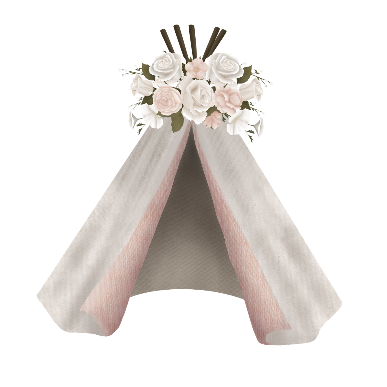 Free teepee tent adventure illustration