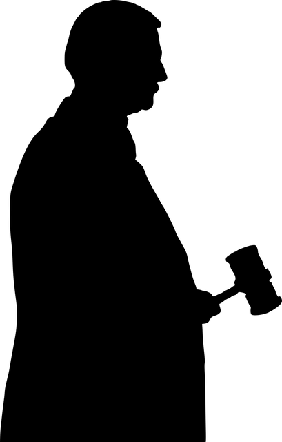 Free man judge silhouette vector