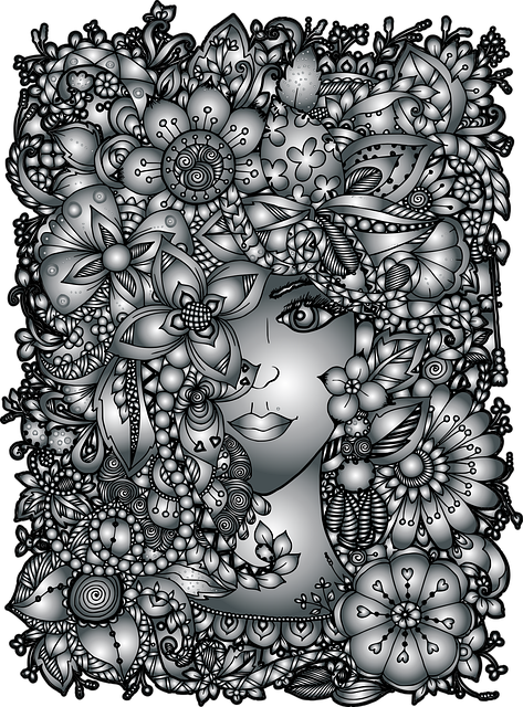 Frau, Blumen, Schöne Blumen, Haar