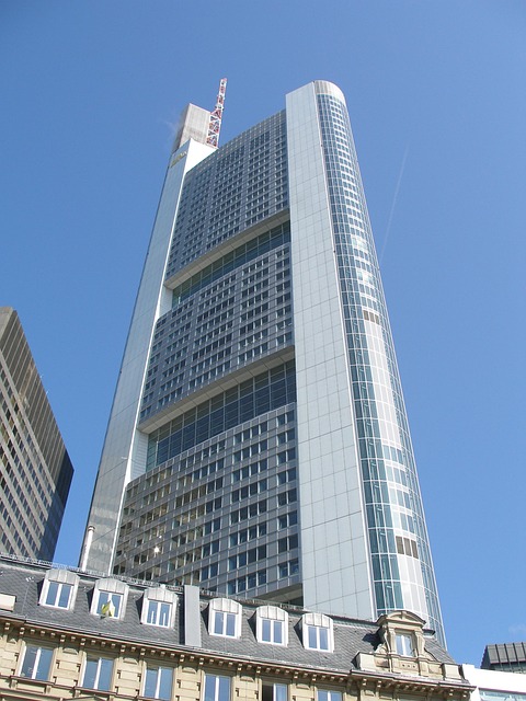 Frankfurt, Deutschland, Hochhaus, Banco