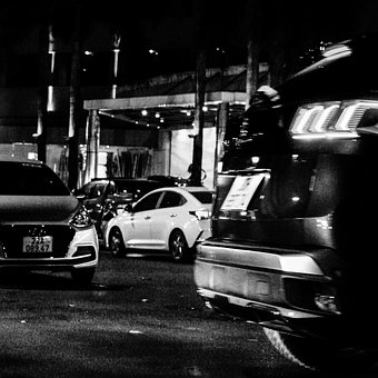 Hanoi, Vietnam, Coche, Ciudad, Lento