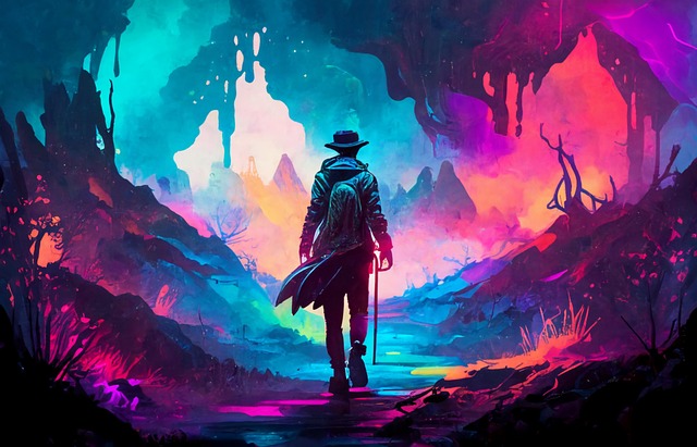 Download free HD stock image of Ai Generated Nature Free ai generated nature man illustration