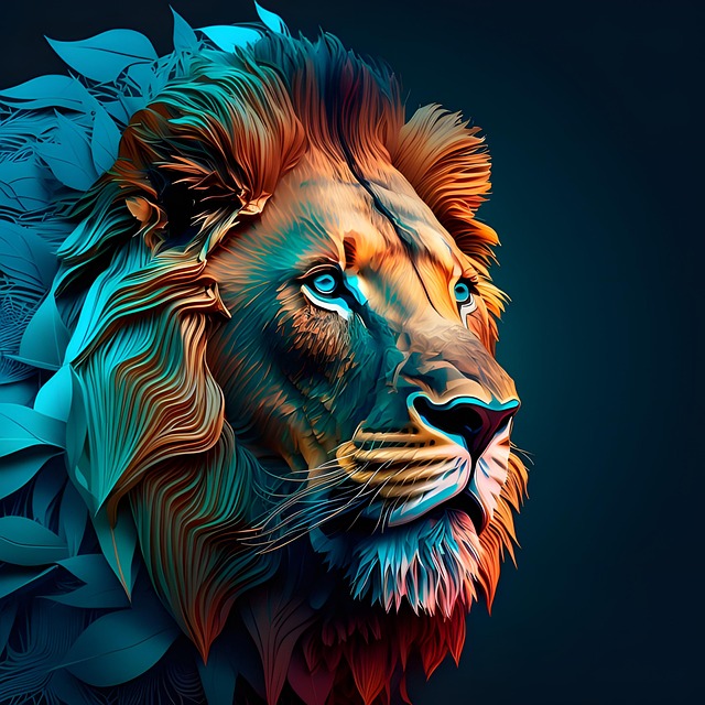 Free ai generated lion mane illustration