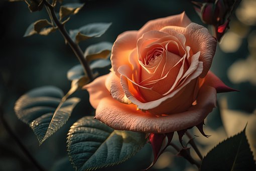 Ai Generado, Flor, Rosa, Pétalos, Planta