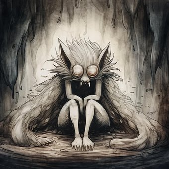 Ai Generado, Monstruo, De Miedo, Soledad