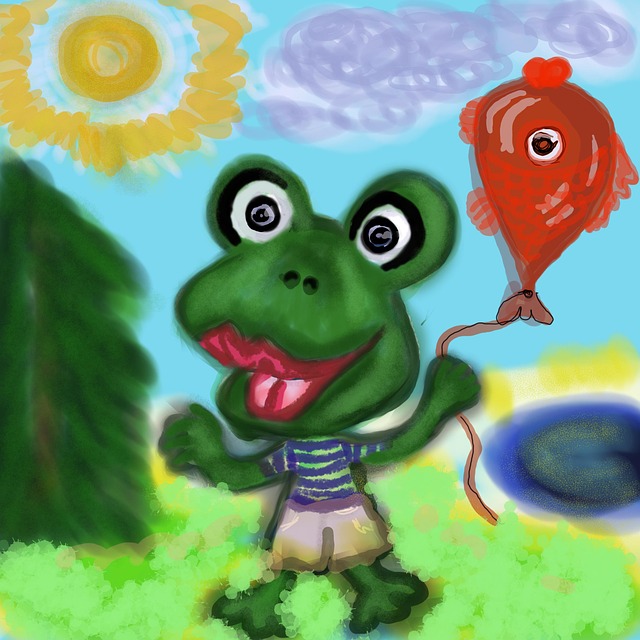 Coloriage Grenouille de base - Dessin gratuit à imprimer