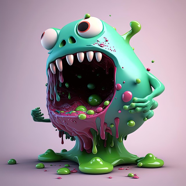 Free ai generated monster slime illustration