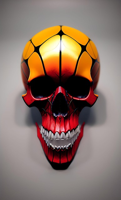 Free Ai Generated Skull illustration and picture