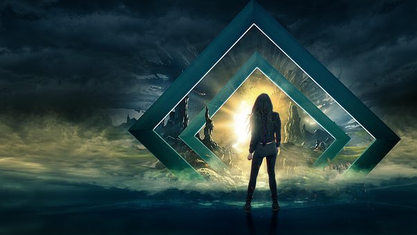 Frau, Science-Fiction, Fantasie