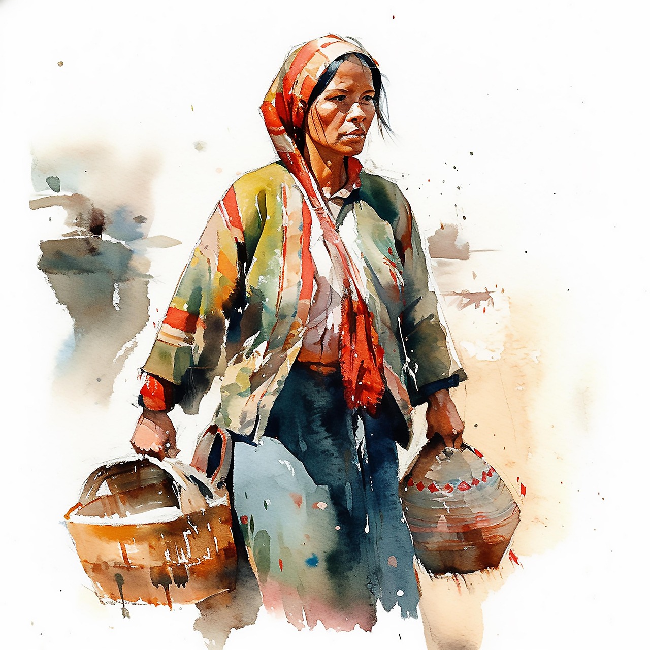 Ai Generated Woman Watercolor - Free image on Pixabay