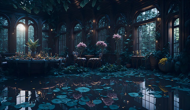 Download free HD stock image of Ai Generated Lotus Free ai generated lotus water illustration