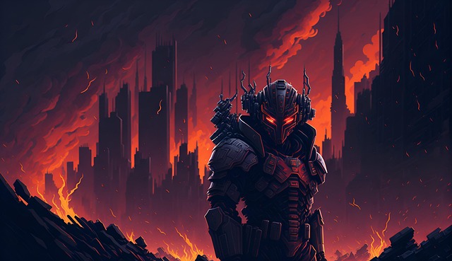 Free ai generated soldier warrior illustration