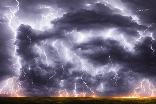 Ai Gerado, Trovoada, Céu, Raio