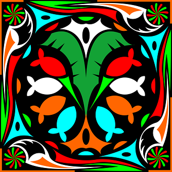 Cor, Colorido, Arte, Peixe, Néon, Luz