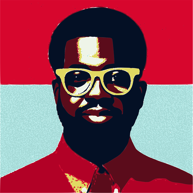 Hombre, Afro, Vasos, Dibujo, Bosquejo