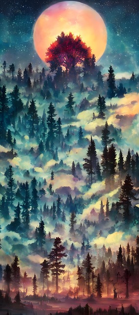 Free Ai Generated Forest illustration and picture