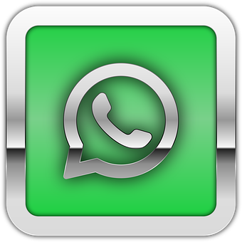 Ikon, Knap, Krom, Whatsapp, Meddelelse