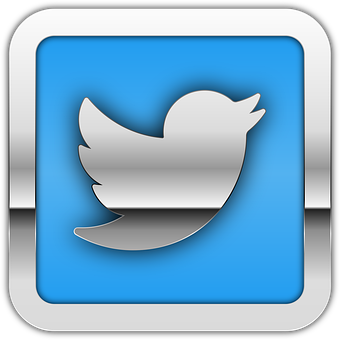 Ikon, Knap, Krom, Twitter, Fugl
