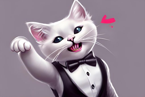 Free Ai Generated Cat illustration and picture