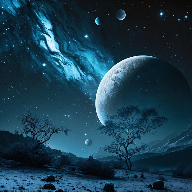 Download free HD stock image of Ai Generated Trees Free ai generated trees stars illustration
