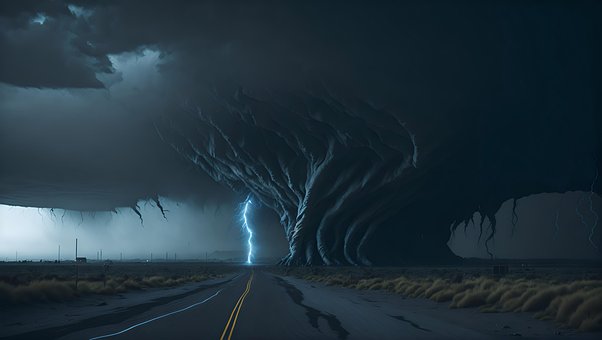 Tornado, Heftige Tornados, Blitz, Sturm