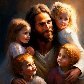 Børn, Piger, Jesus, Jesus Kristus