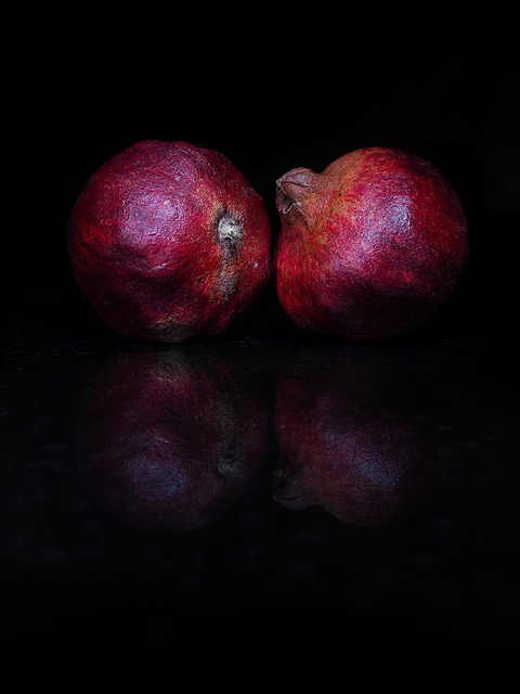 Free Pomegranate Chiaroscuro photo and picture