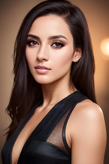 Hermosa, Retrato, Joven, Belleza, Rostro