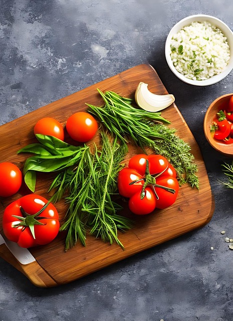 Free ai generated meal prep tomatoes illustration