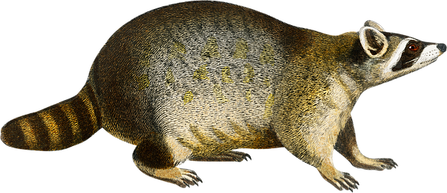 Free raccoon animal nature illustration