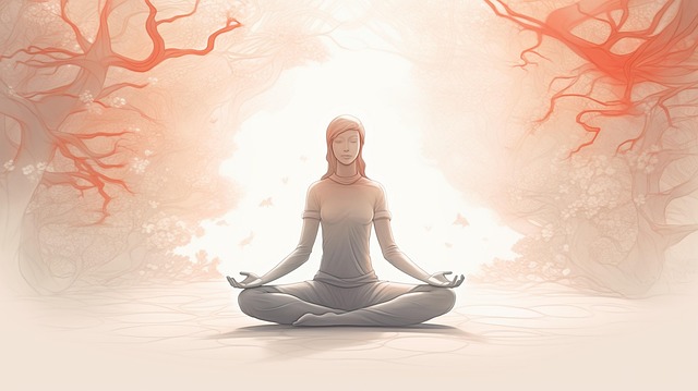 Free ai generated woman yoga illustration
