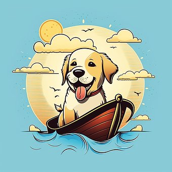 Hund, Haustier, Hündchen, Boot, Ozean